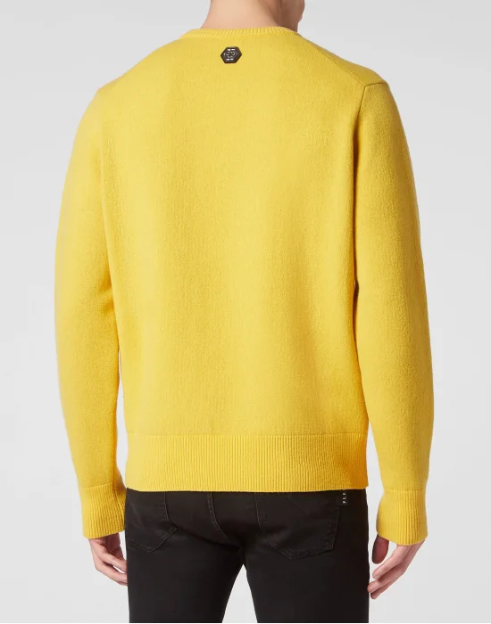 100% WOOL Pullover Round Neck LS Love