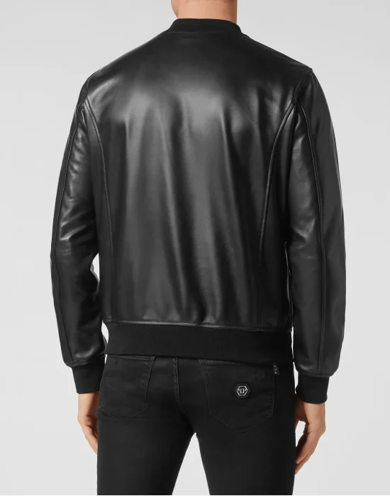 Leather Bomber Billy Jacket