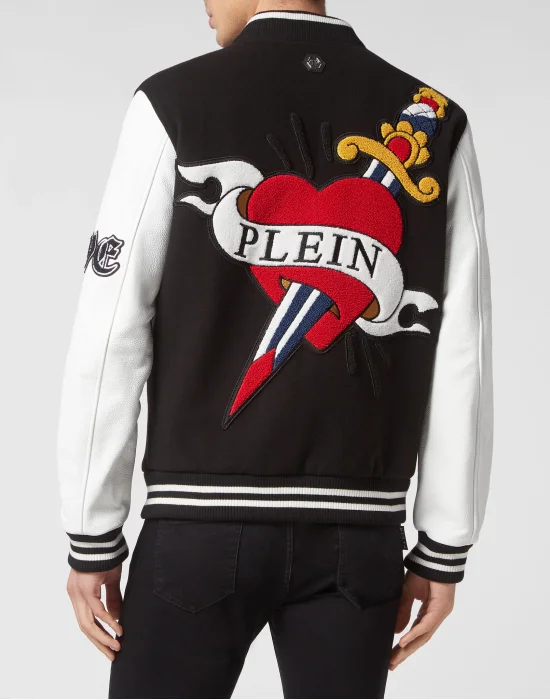 Wool and Letaher Bomber Love Angel