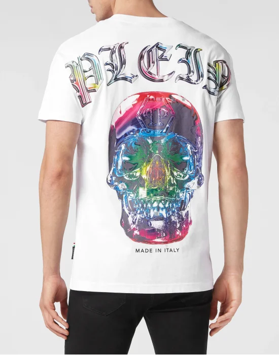 T-shirt Round Neck SS Glass Skull