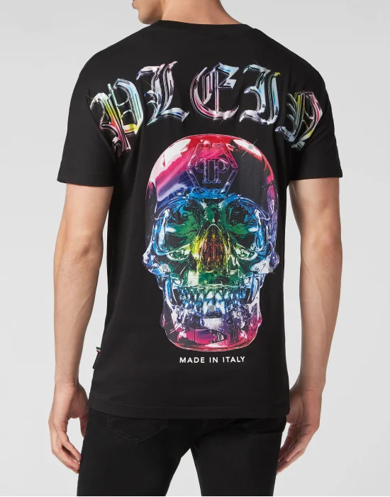 T-shirt Round Neck SS Glass Skull