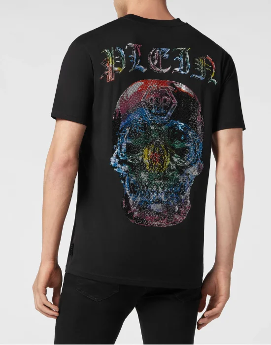 T-shirt Round Neck SS Glass Skull