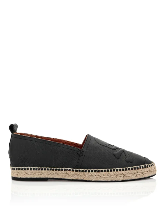 CALF SKIN PRINT LEATHER Espadrillas