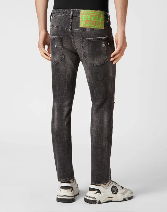 Denim Trousers Skinny Fit Lion Circus
