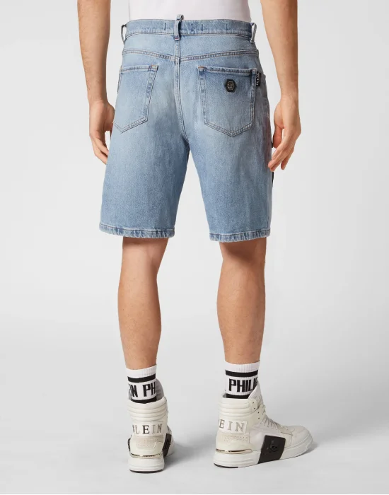 Denim Shorts Formentera Fit Smile Graffiti