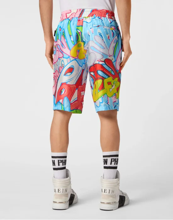 Silk Short Trousers Bombing Graffiti