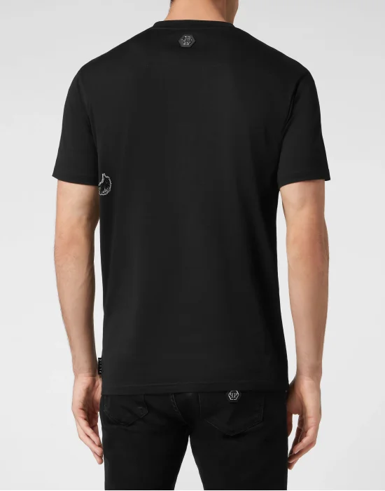 T-shirt Round Neck SS with crystals Lion Circus
