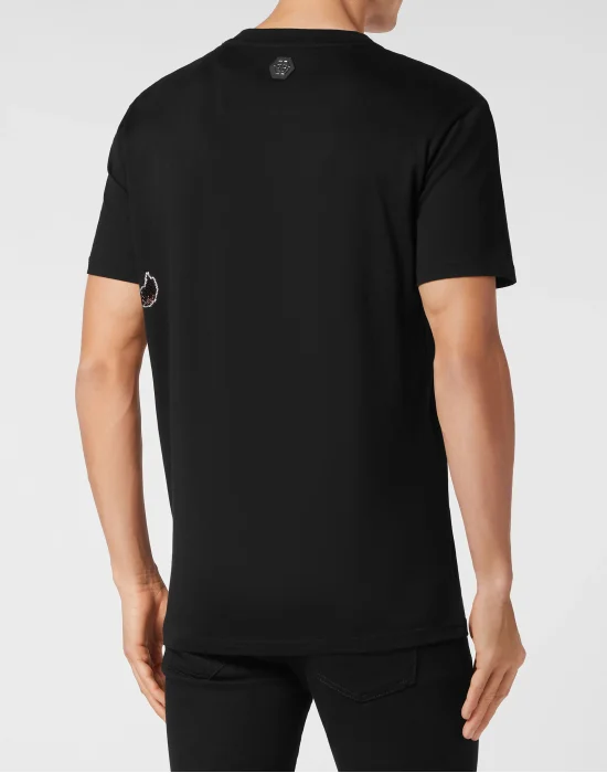 T-shirt Round Neck SS with crystals Lion Circus