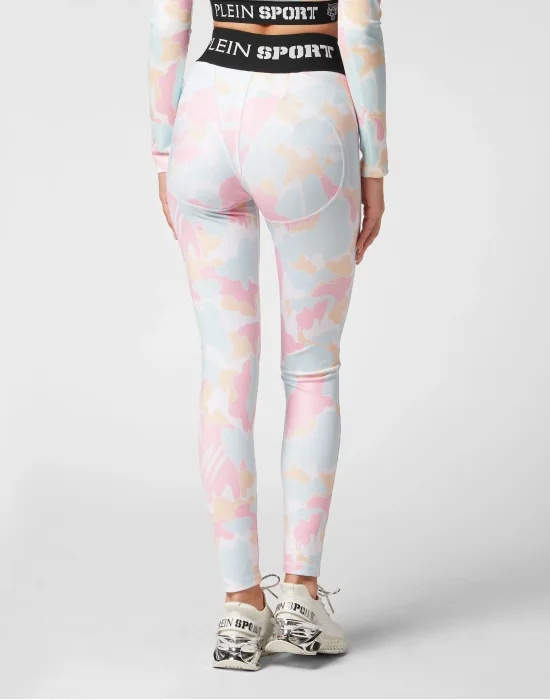 Jogging Push Up Cutting Leggings Camouflage