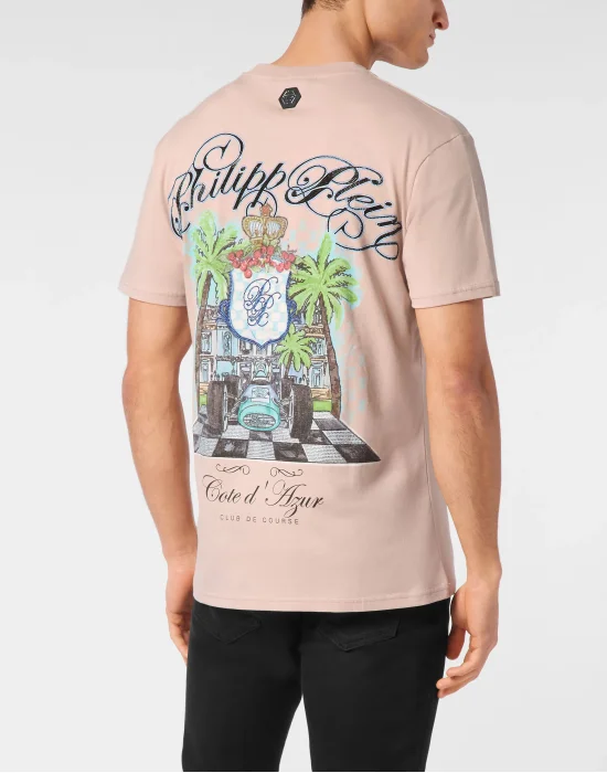 T-shirt Round Neck Club The course Stones