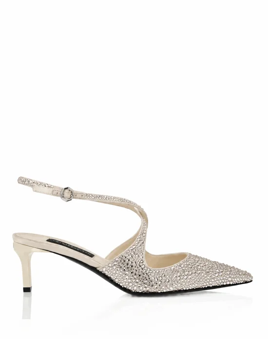 Slingback Shoes Strass