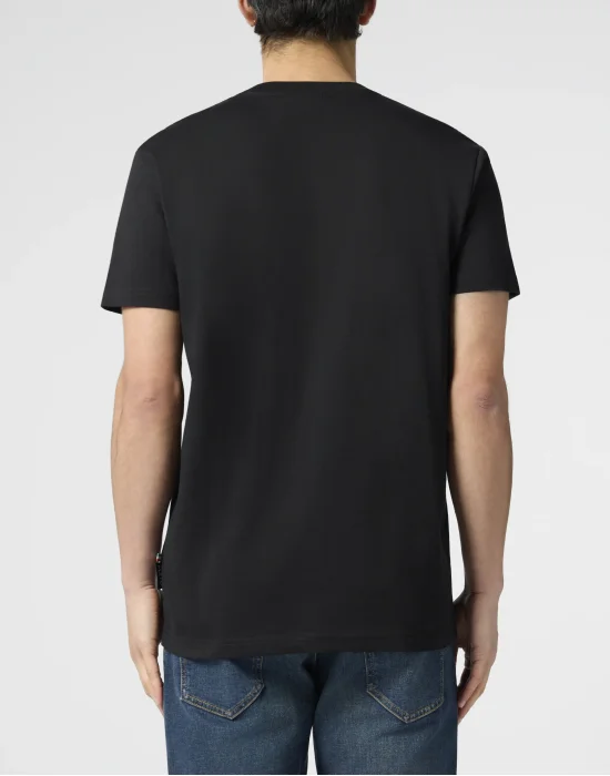 Round Neck T-Shirt Tennis Flamingo Patch
