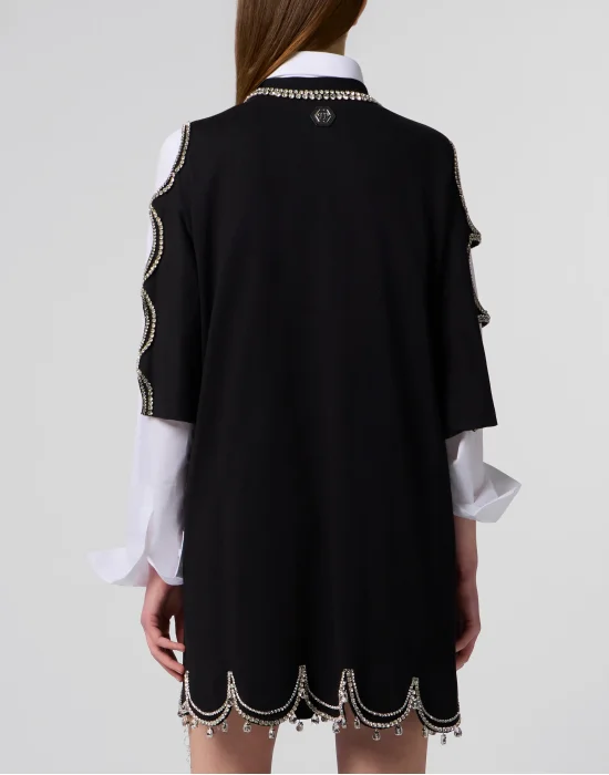 Mini T-Shirt Dress Crystal Waves