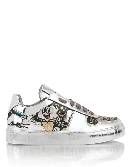 Mirror Leather Sneakers 3D Ice Cream