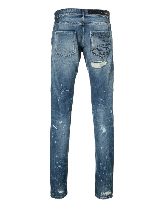 Straight Cut "Shot denim"