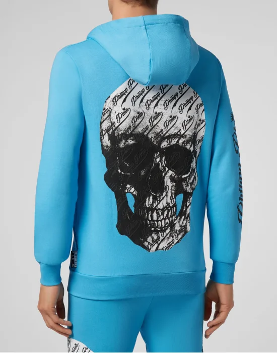 Hoodie Sweatjacket Allover skull