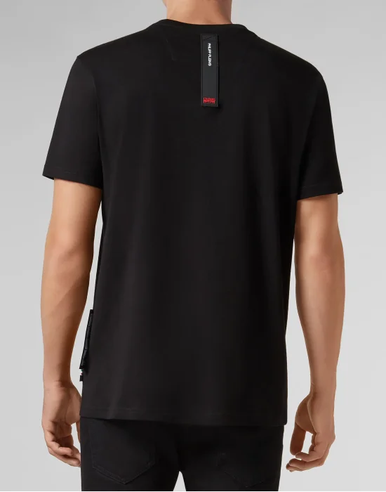 T-shirt Platinum Cut Round Neck Aloha Plein
