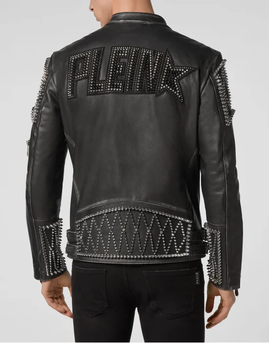 Leather Biker Plein Star