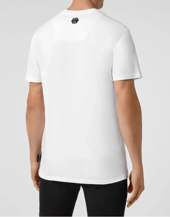 T-shirt Round Neck SS Skull strass