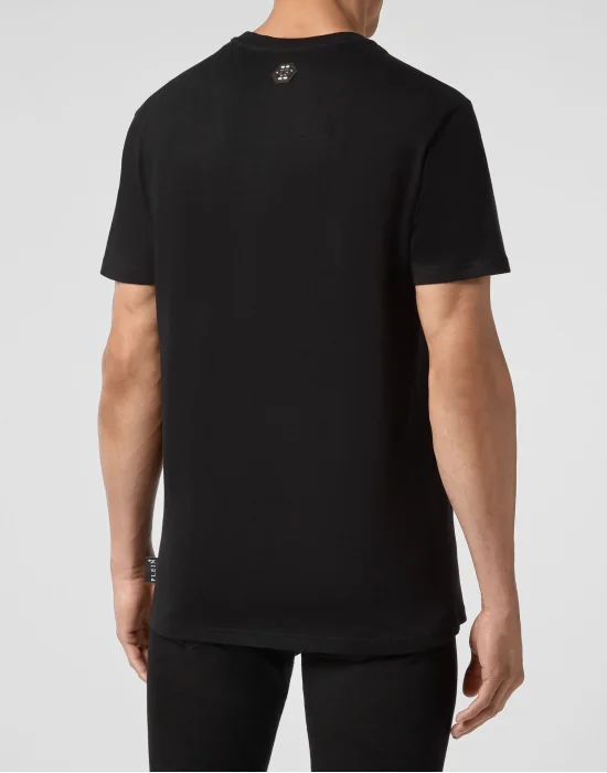 T-shirt Round Neck SS Skull strass