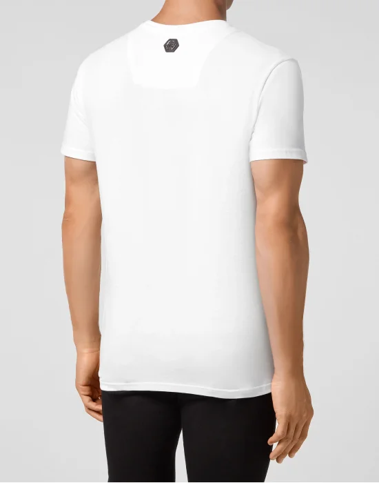 T-shirt Round Neck SS Skull strass
