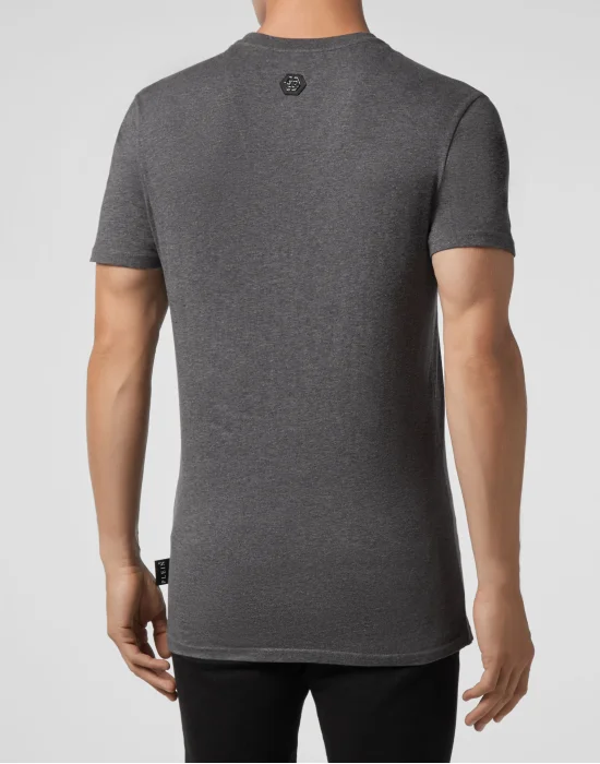 T-shirt Round Neck SS Skull strass