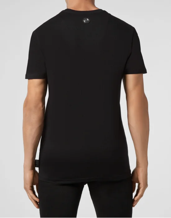 T-shirt Round Neck SS Skull strass