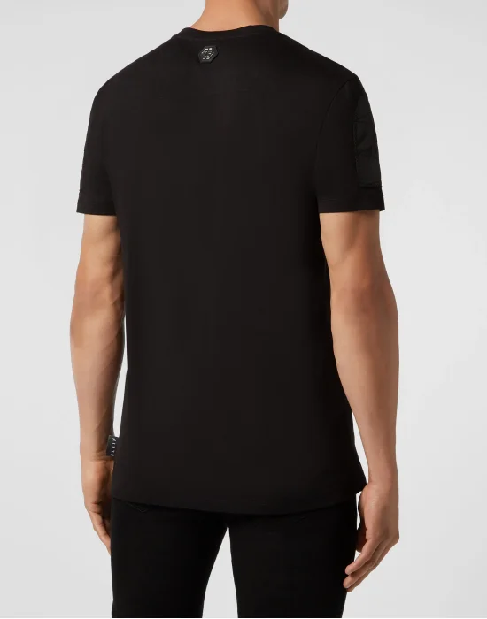 T-shirt Round Neck SS Skull strass