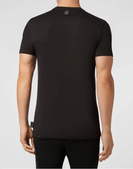T-shirt Round Neck SS Skull strass