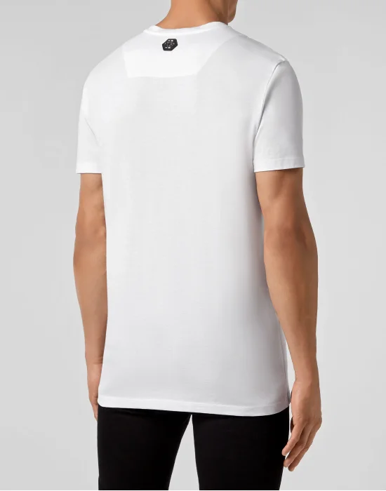 T-shirt Round Neck SS Skull strass