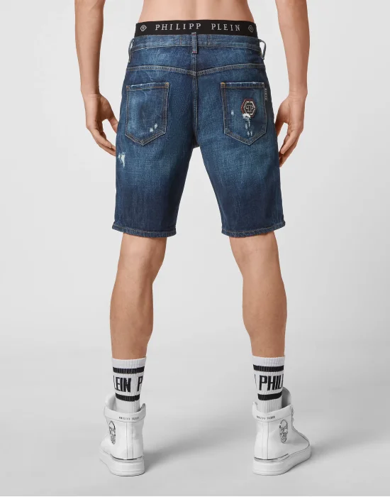Denim Capri Shorts