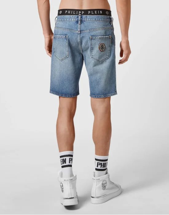 Denim Capri Shorts