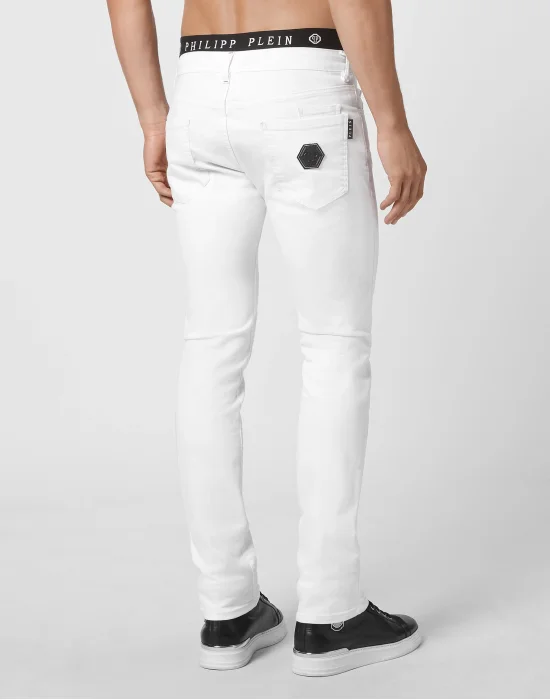 Denim Trousers Super Straight Cut Iconic Plein