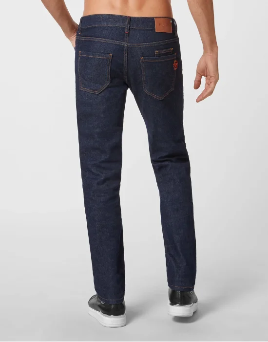 Denim Trousers Straight Cut