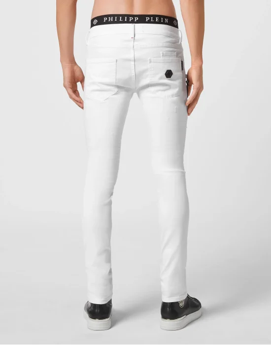 Denim Trousers Biker Destroyed