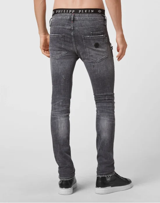 Denim Trousers Biker Destroyed