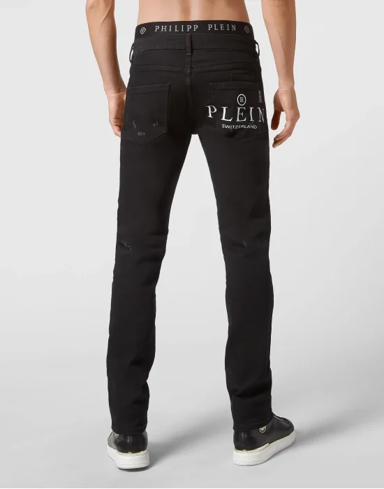 Denim Trousers Straight Cut Supreme Iconic Plein
