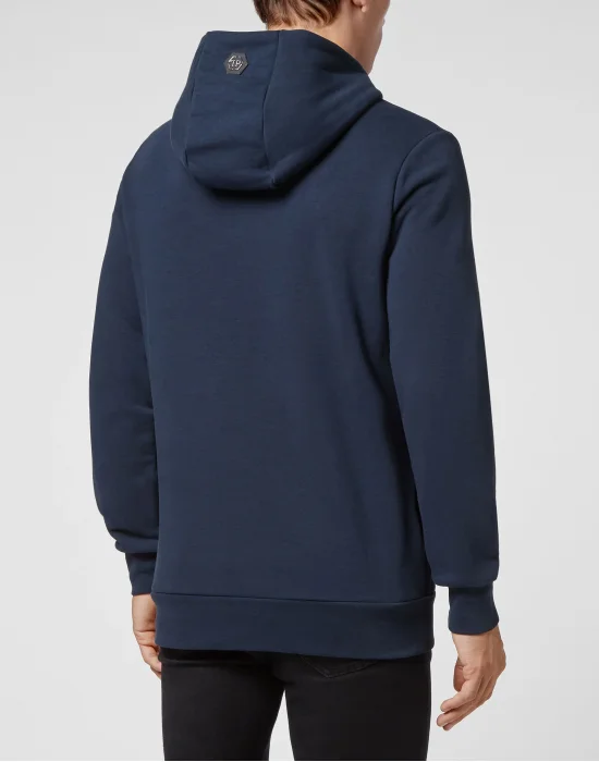 Hoodie sweatshirt Skull on fire