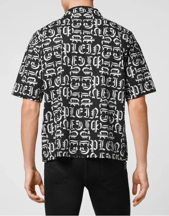 Cotton Lebowski Shirt Bowling Cut Gothic Plein