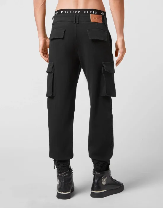 Cotton Long Trousers Cargo fit Iconic Plein