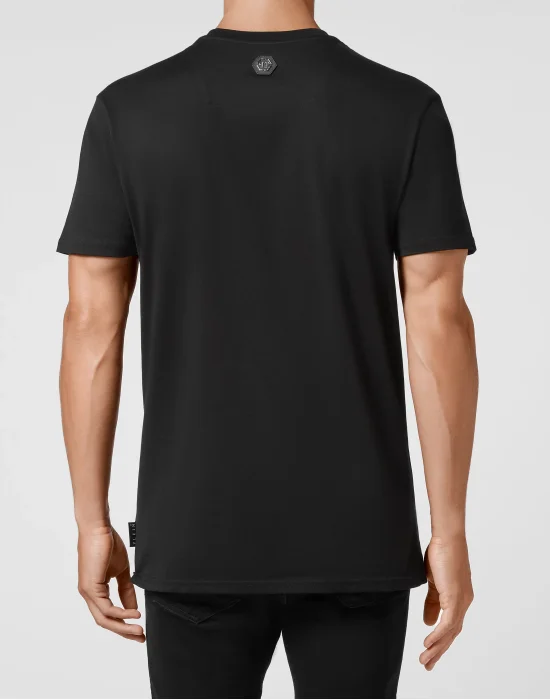 T-shirt Round Neck SS Hexagon with Crystals