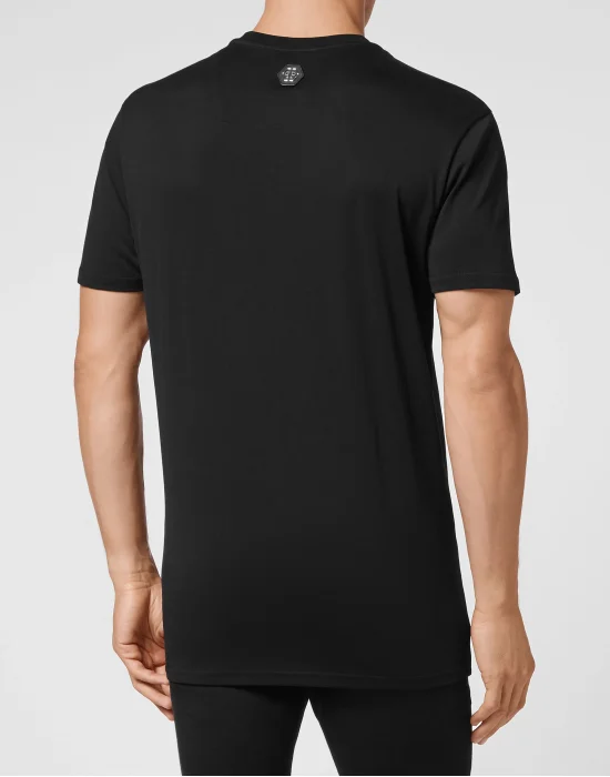 T-shirt Round Neck SS Hexagon with Crystals