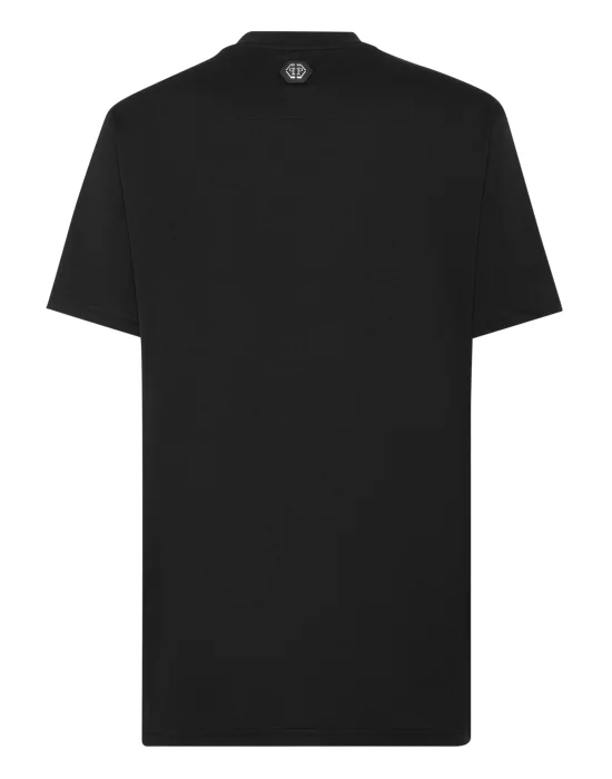 T-shirt Round Neck SS Skull and Plein with Crystals