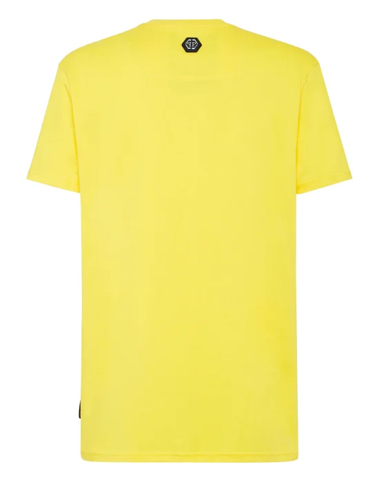 T-shirt Round Neck SS Skull and Plein with Crystals