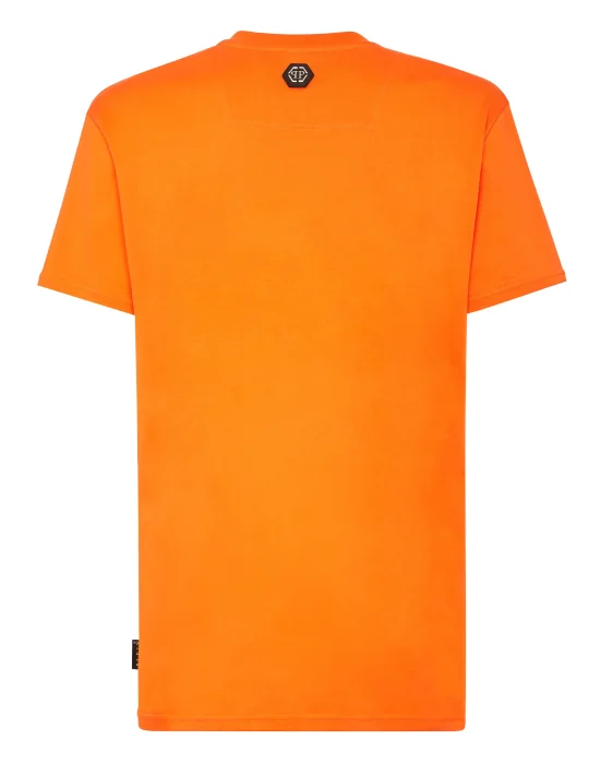 T-shirt Round Neck SS Skull and Plein with Crystals