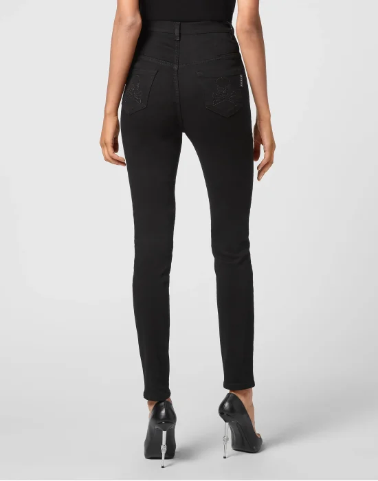 Super High Waist Jegging Skull