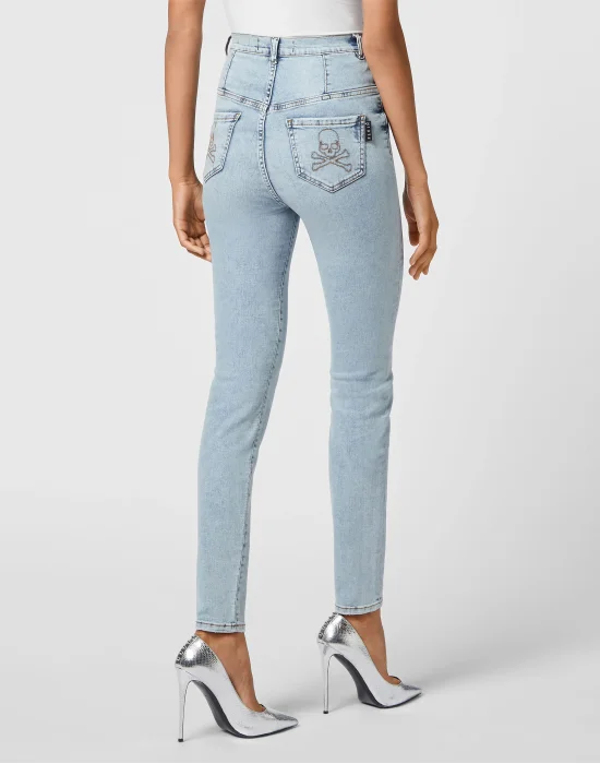 Super High Waist Jegging Skull
