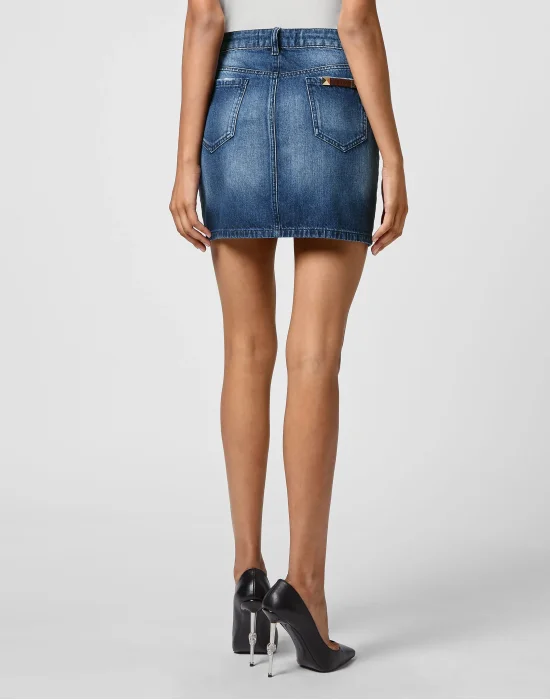 Denim Mini Skirt