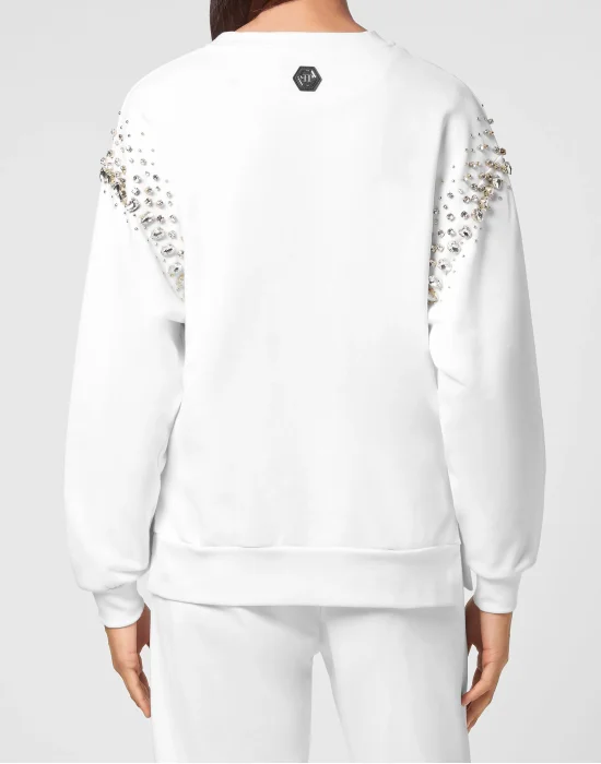Sweatshirt LS Crystal Iconic Plein