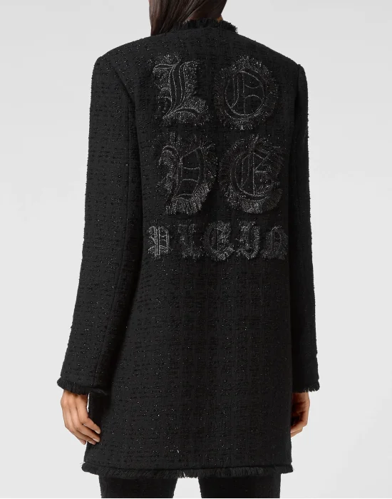 Tweed Blazer Crystal Skull